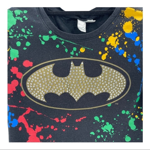 Go International Batman Paint Splatter T-Shirt - Picture 2 of 4
